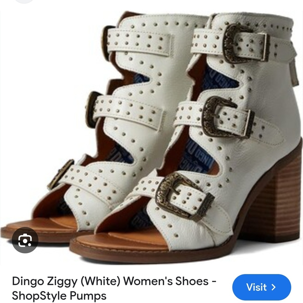 Dingo Ziggy White Women's Shoes